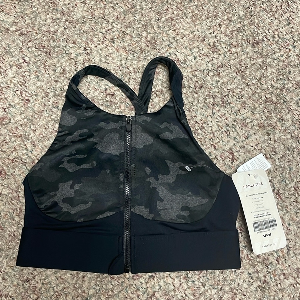 New fabletics Ella high support zip bra